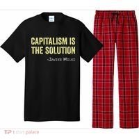 Capitalism Is The Solution Funny Saying Pajama Set thumb 0