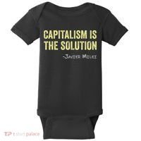 Capitalism Is The Solution Funny Saying Baby Bodysuit thumb 0