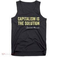 Capitalism Is The Solution Funny Saying Tank Top thumb 0