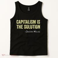 Capitalism Is The Solution Funny Saying Tank Top thumb 2