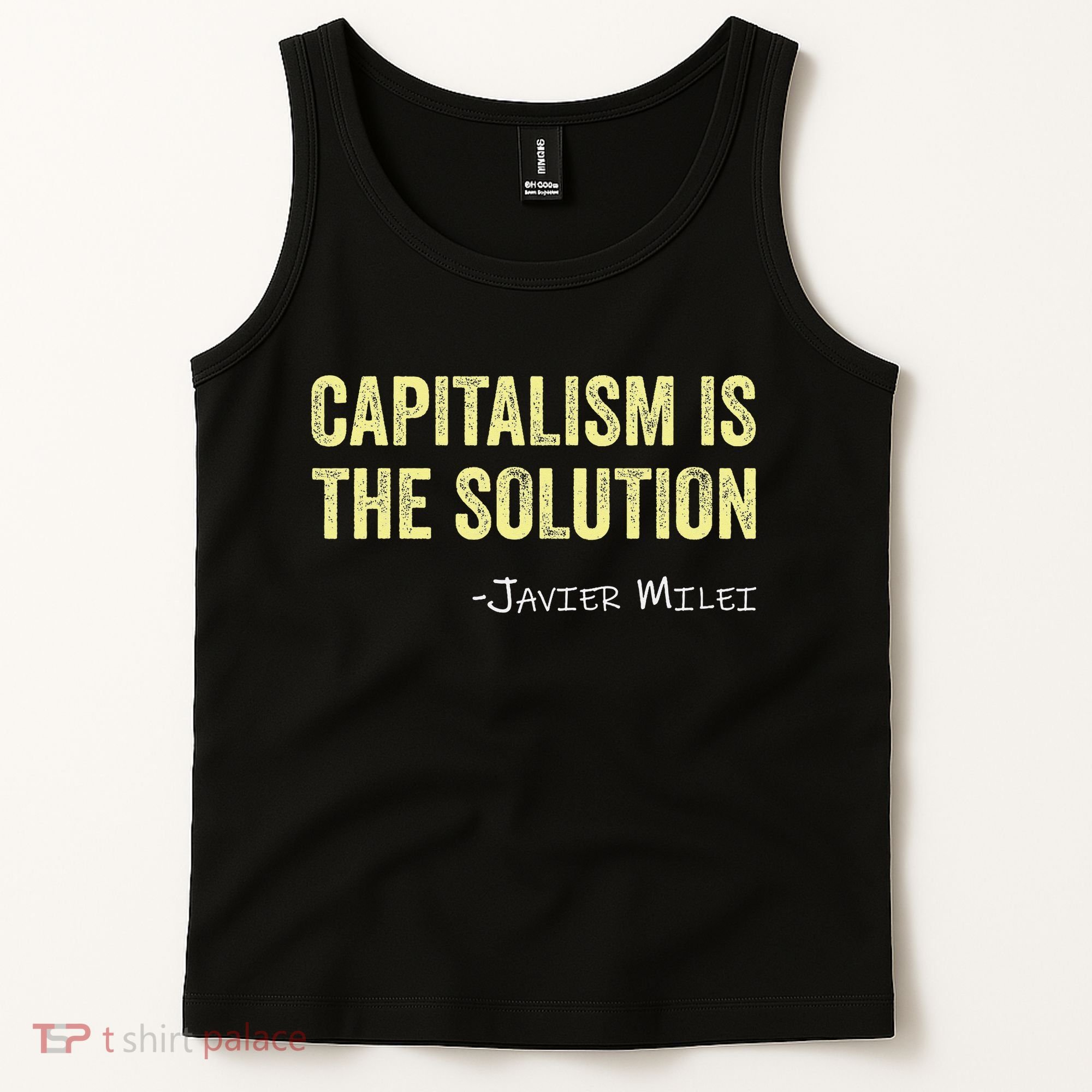 Capitalism Is The Solution Funny Saying Tank Top