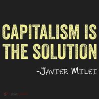 Capitalism Is The Solution Funny Saying Golf Towel thumb 3