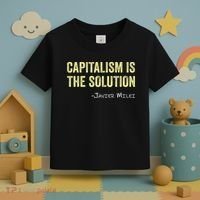 Capitalism Is The Solution Funny Saying Toddler T-Shirt thumb 3