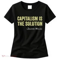 Capitalism Is The Solution Funny Saying Women's T-Shirt thumb 0