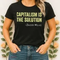 Capitalism Is The Solution Funny Saying Women's T-Shirt thumb 2