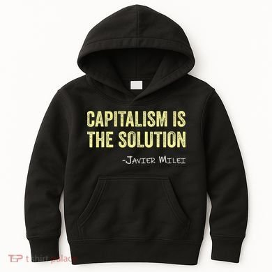 Capitalism Is The Solution Funny Saying Kids Hoodie