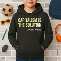 Capitalism Is The Solution Funny Saying Kids Hoodie thumb 2