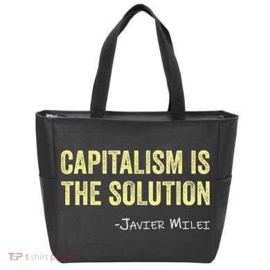 Capitalism Is The Solution Funny Saying Tote Bag