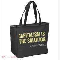 Capitalism Is The Solution Funny Saying Tote Bag thumb 2