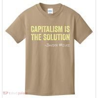 Capitalism Is The Solution Funny Saying Kids T-Shirt thumb 0