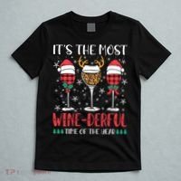 Christmas It's The Most Wine Derful Time Of The Year T-Shirt thumb 5