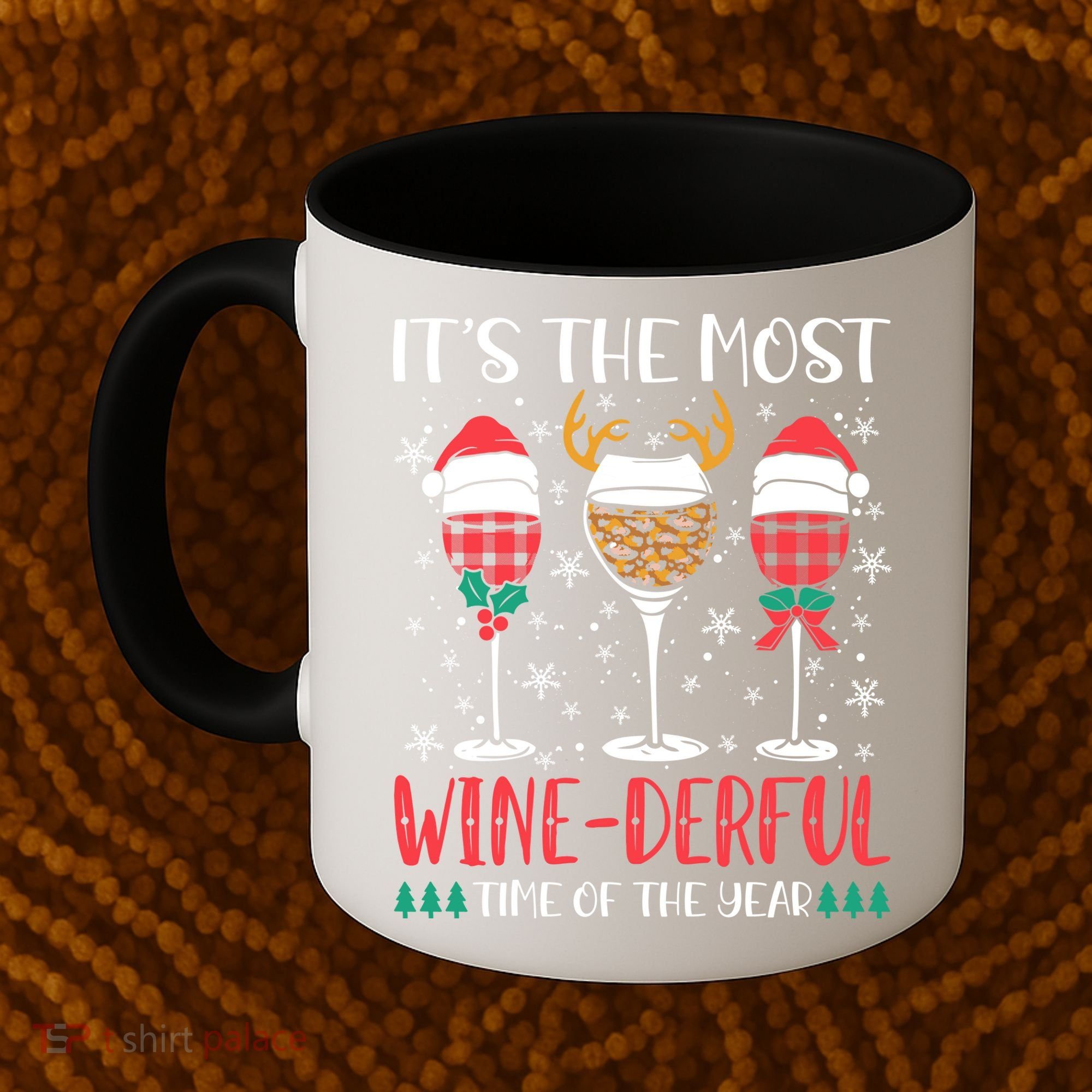 Christmas It's The Most Wine Derful Time Of The Year Coffee Mug