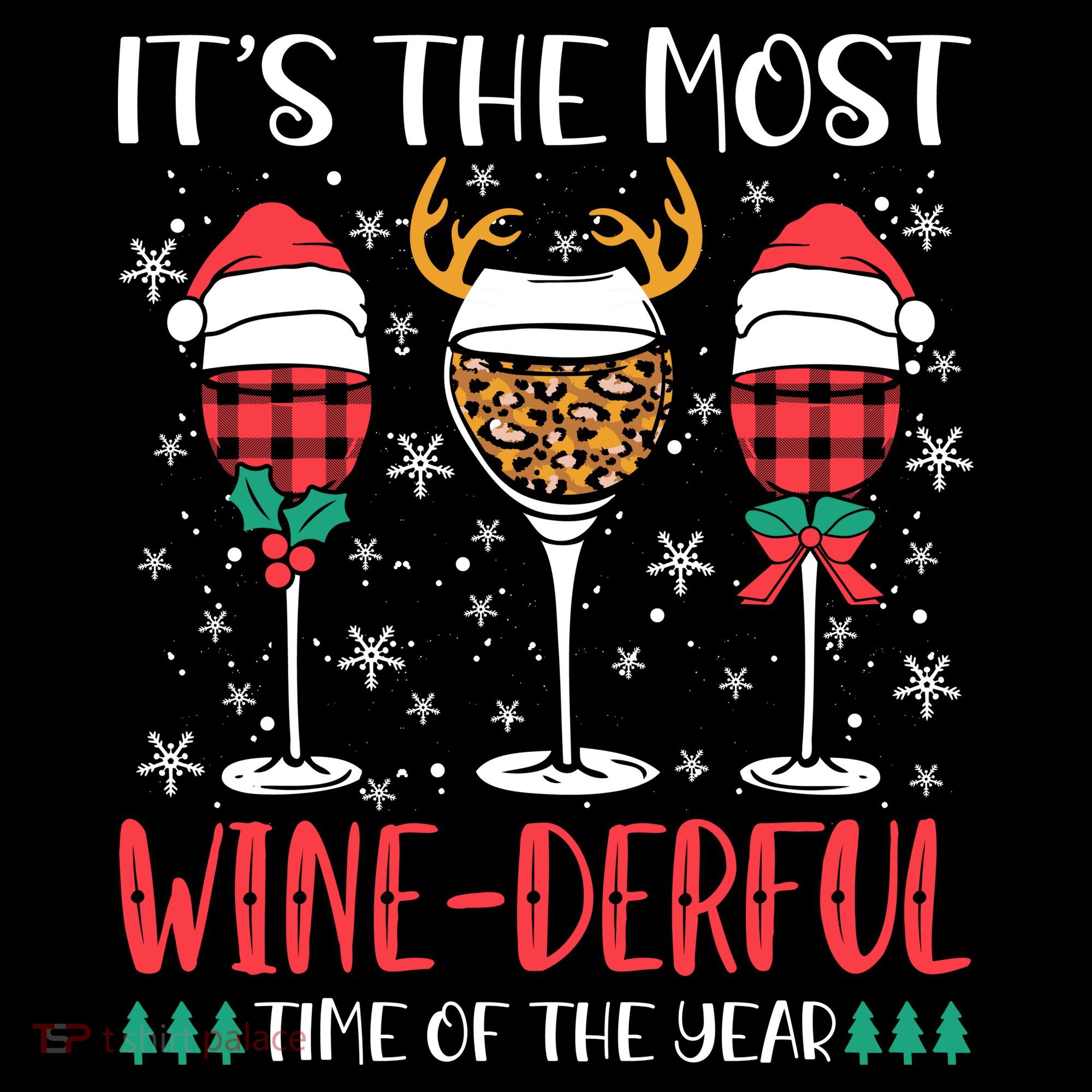 Christmas It's The Most Wine Derful Time Of The Year Coffee Mug