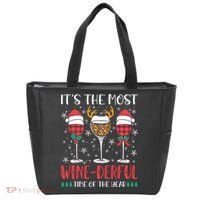 Christmas It's The Most Wine Derful Time Of The Year Tote Bag thumb 0
