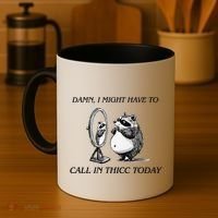 Call In Thicc Today Sick Day Funny Meme Coffee Mug thumb 4