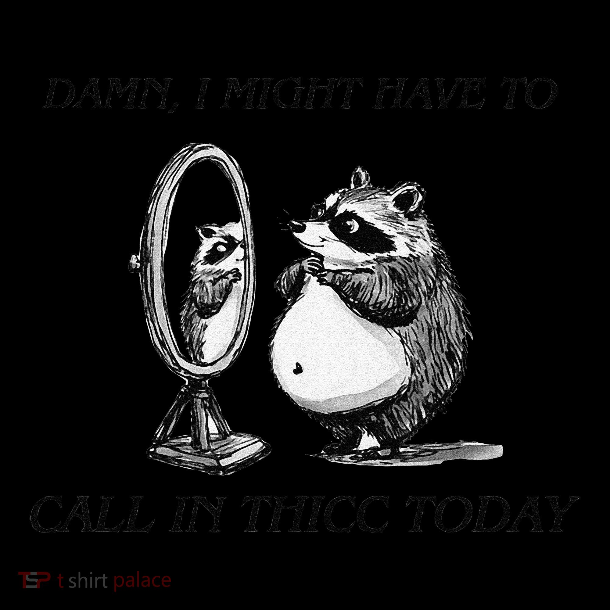 Call In Thicc Today Sick Day Funny Meme Women's Hoodie