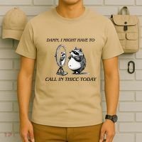 Call In Thicc Today Sick Day Funny Meme T-Shirt thumb 6