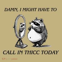 Call In Thicc Today Sick Day Funny Meme Mousepad thumb 1