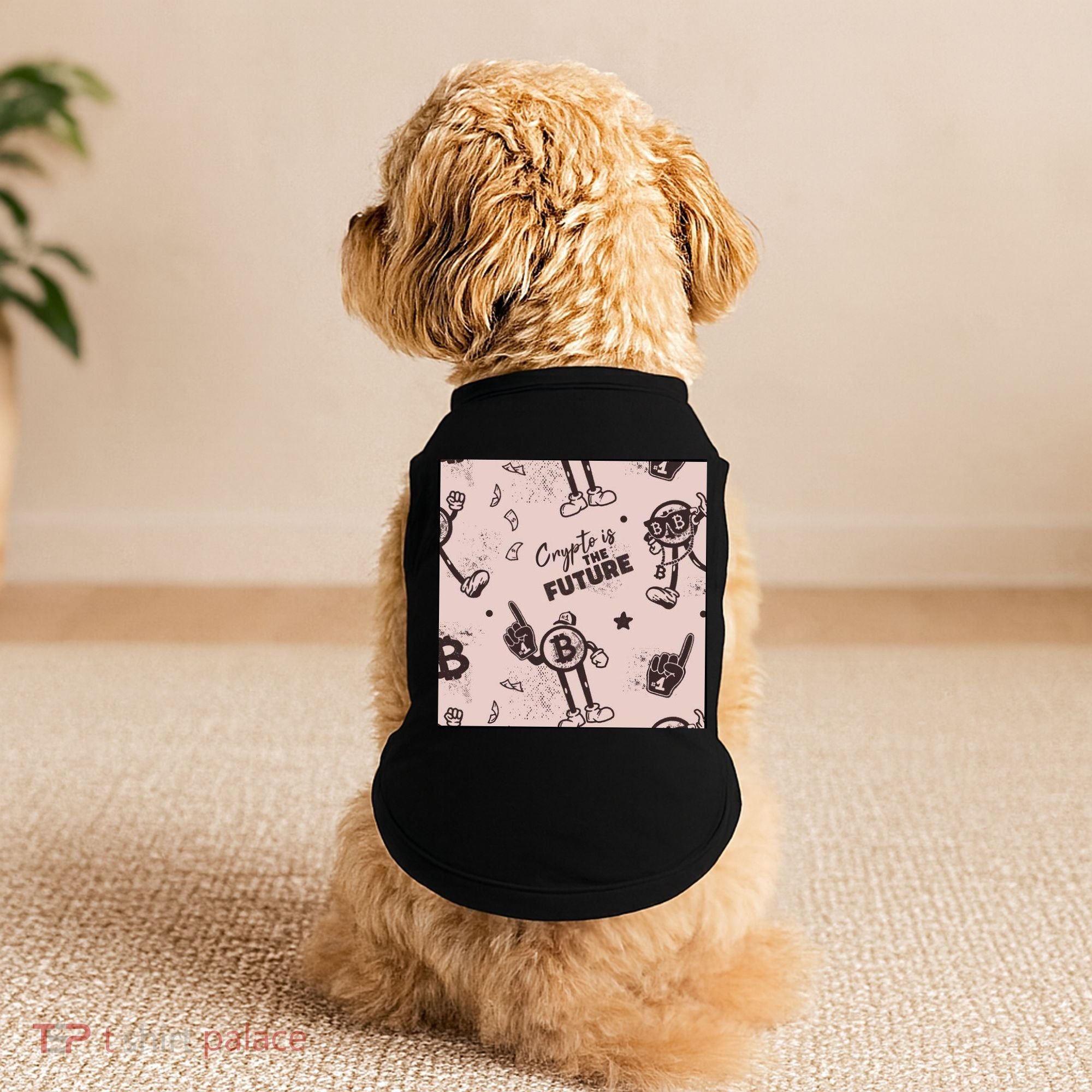 Crypto Is The Future Retro Doggie Tank