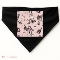 Crypto Is The Future Retro USA-Made Doggie Bandana thumb 0