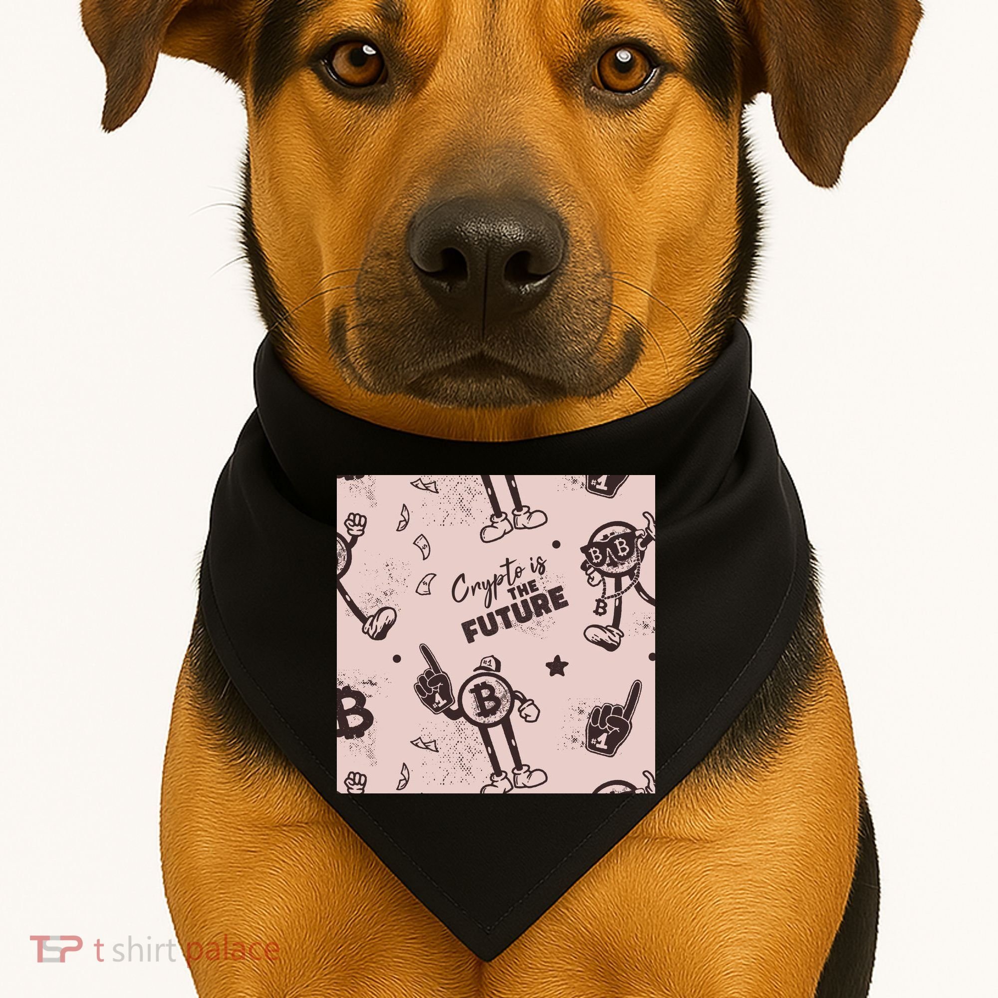 Crypto Is The Future Retro USA-Made Doggie Bandana
