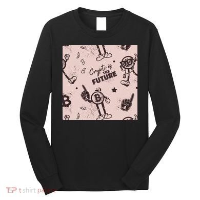 Crypto Is The Future Retro Long Sleeve Shirt