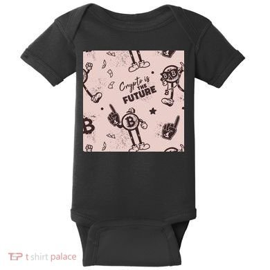 Crypto Is The Future Retro Baby Bodysuit