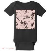 Crypto Is The Future Retro Baby Bodysuit thumb 0