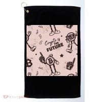 Crypto Is The Future Retro Golf Towel thumb 0