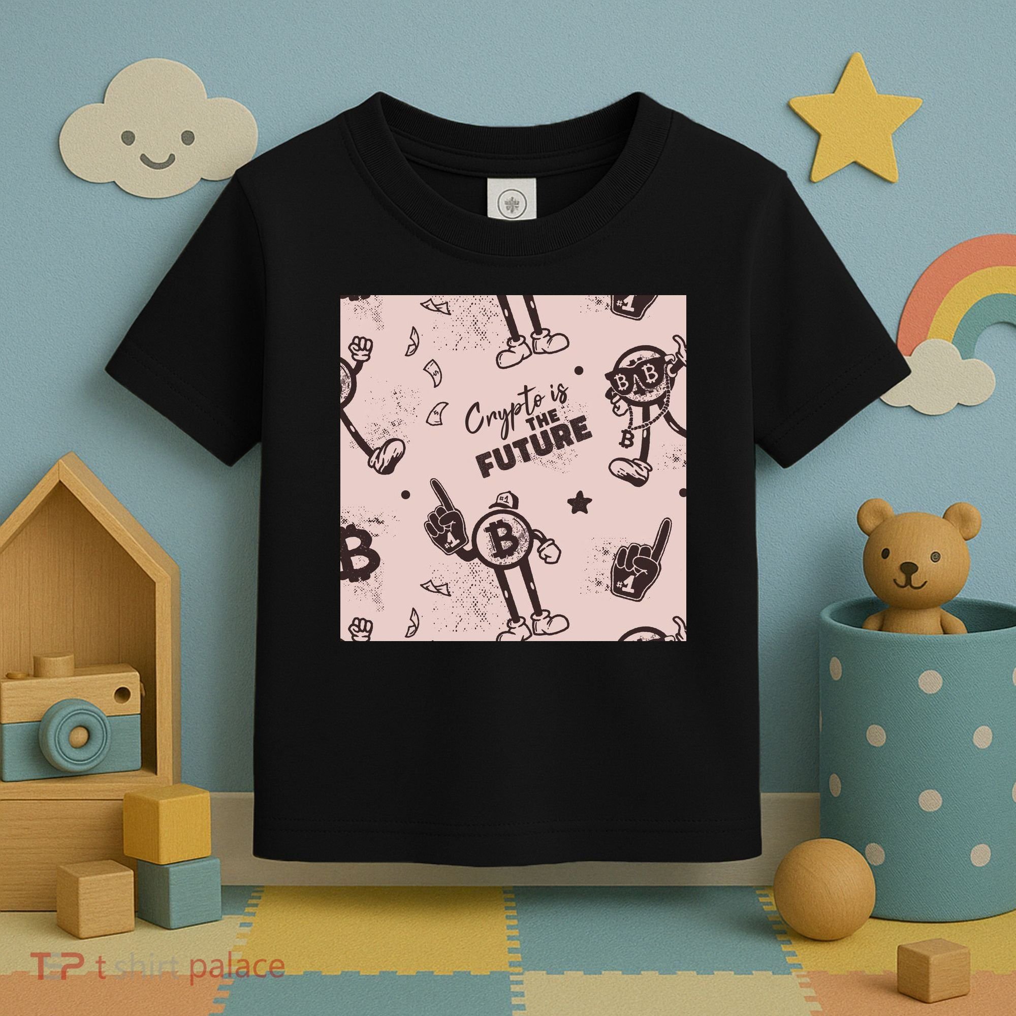 Crypto Is The Future Retro Toddler T-Shirt