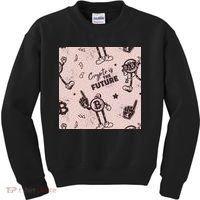 Crypto Is The Future Retro Kids Sweatshirt thumb 0