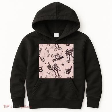 Crypto Is The Future Retro Kids Hoodie