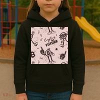 Crypto Is The Future Retro Kids Hoodie thumb 3