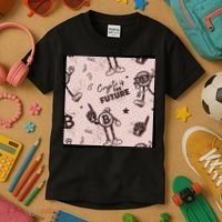 Crypto Is The Future Retro Kids T-Shirt thumb 3