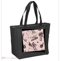Crypto Is The Future Retro Tote Bag thumb 2