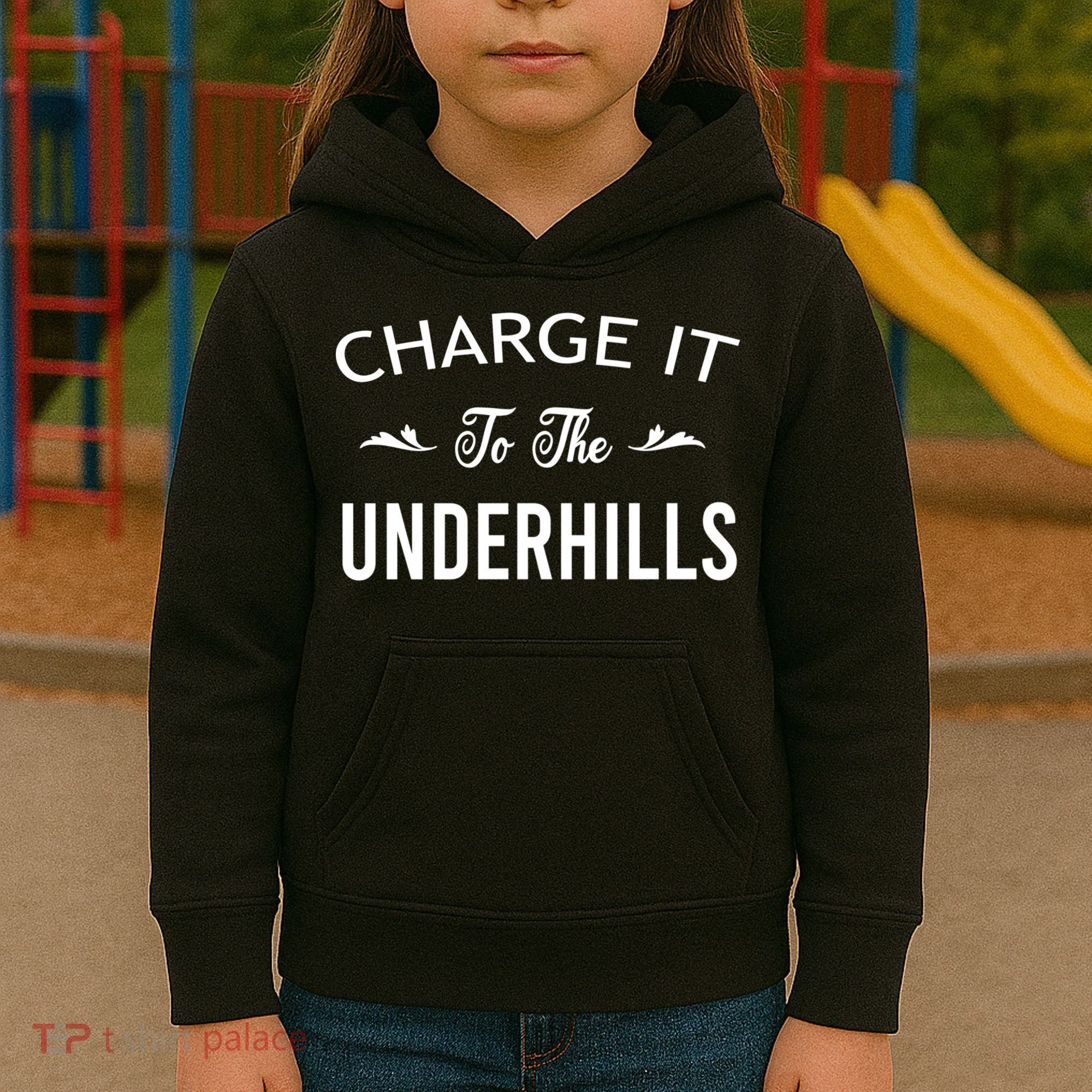 Charge It To The Underhills Kids Hoodie