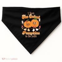 Cute I Teach The Cutest Pumpkins In The Patch Teacher Life USA-Made Doggie Bandana thumb 0