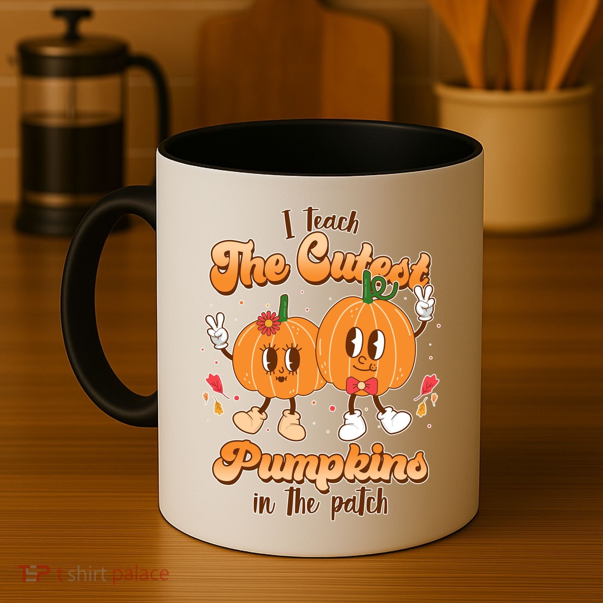Cute I Teach The Cutest Pumpkins In The Patch Teacher Life Coffee Mug