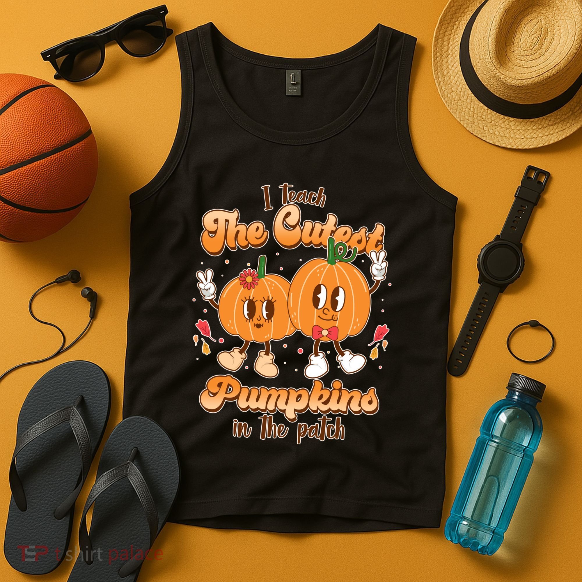 Cute I Teach The Cutest Pumpkins In The Patch Teacher Life Tank Top