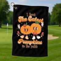 Cute I Teach The Cutest Pumpkins In The Patch Teacher Life Golf Towel thumb 1