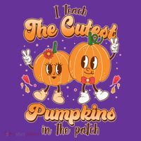 Cute I Teach The Cutest Pumpkins In The Patch Teacher Life Hoodie thumb 2