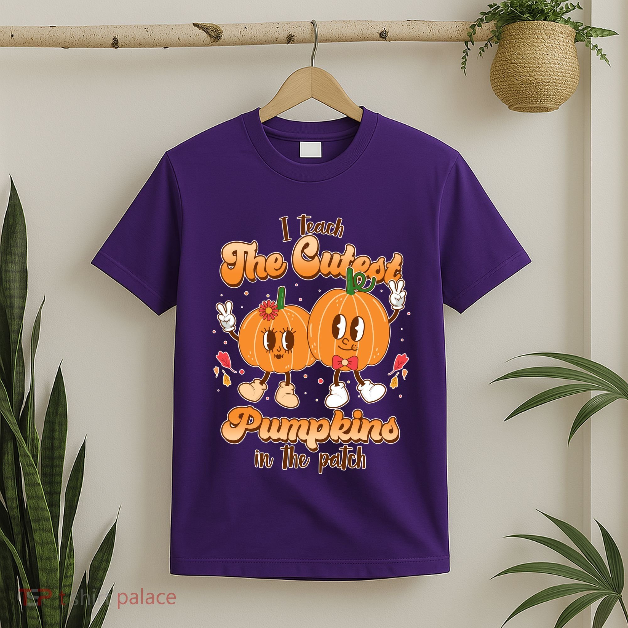Cute I Teach The Cutest Pumpkins In The Patch Teacher Life T-Shirt