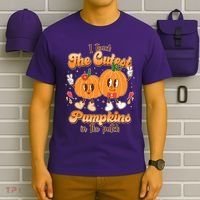 Cute I Teach The Cutest Pumpkins In The Patch Teacher Life T-Shirt thumb 6