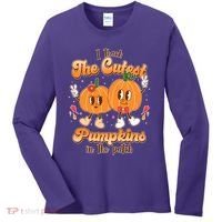 Cute I Teach The Cutest Pumpkins In The Patch Teacher Life Women's Long Sleeve Shirt thumb 0