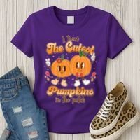 Cute I Teach The Cutest Pumpkins In The Patch Teacher Life Women's T-Shirt thumb 3