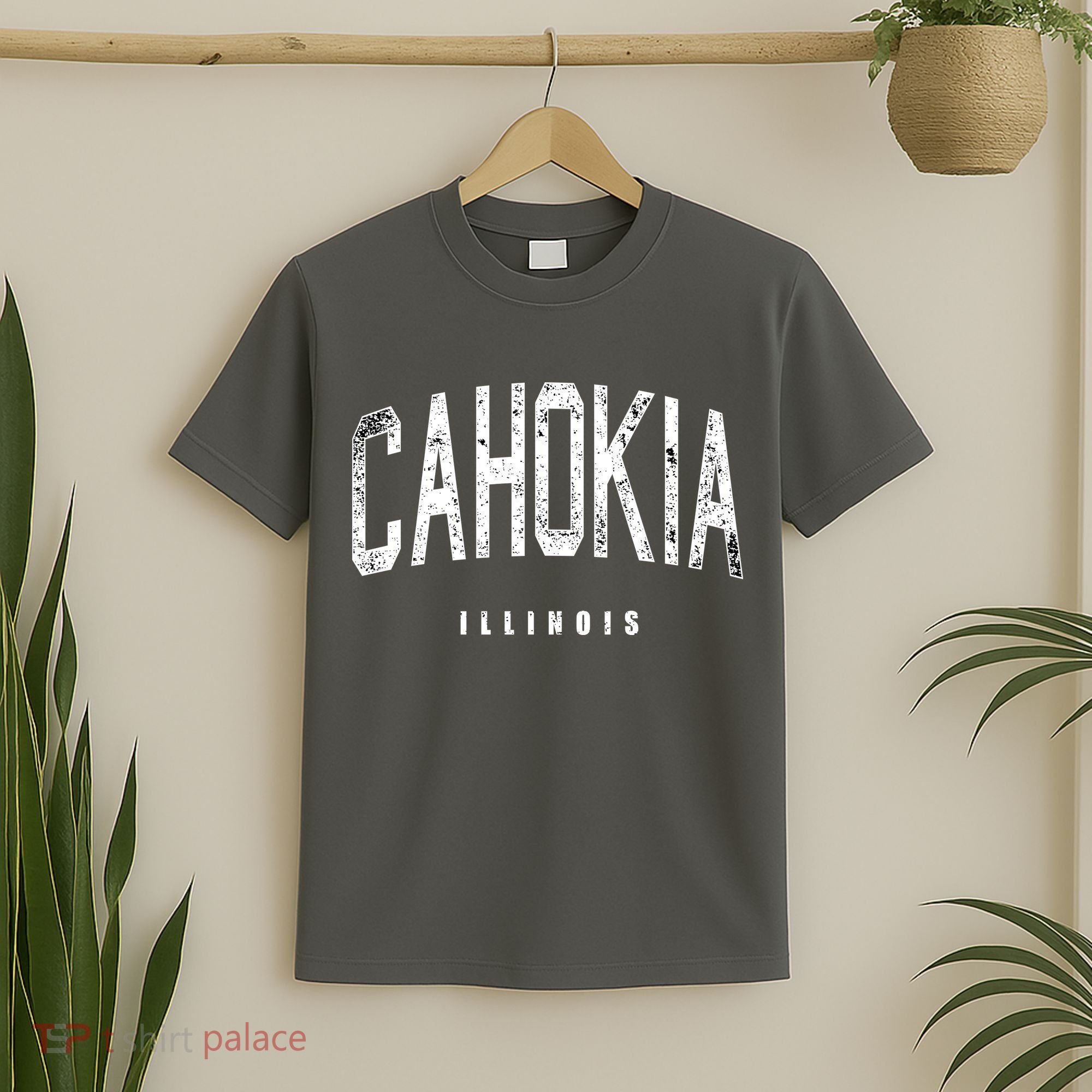 Cahokia Illinois Vintage Logo T-Shirt