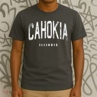 Cahokia Illinois Vintage Logo T-Shirt thumb 3
