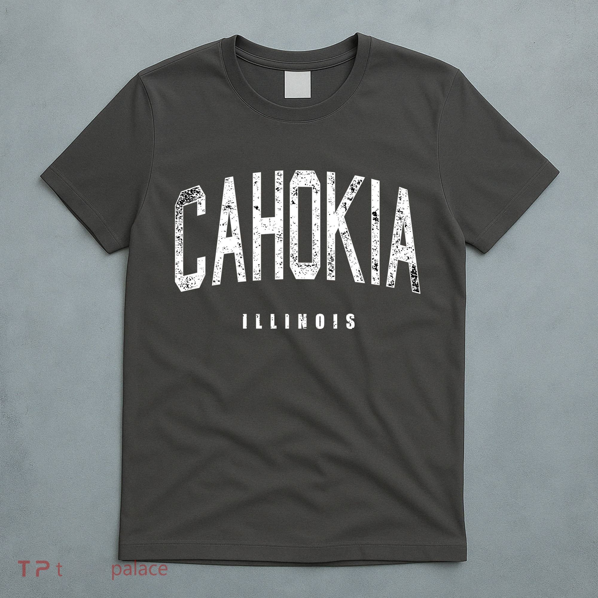Cahokia Illinois Vintage Logo T-Shirt