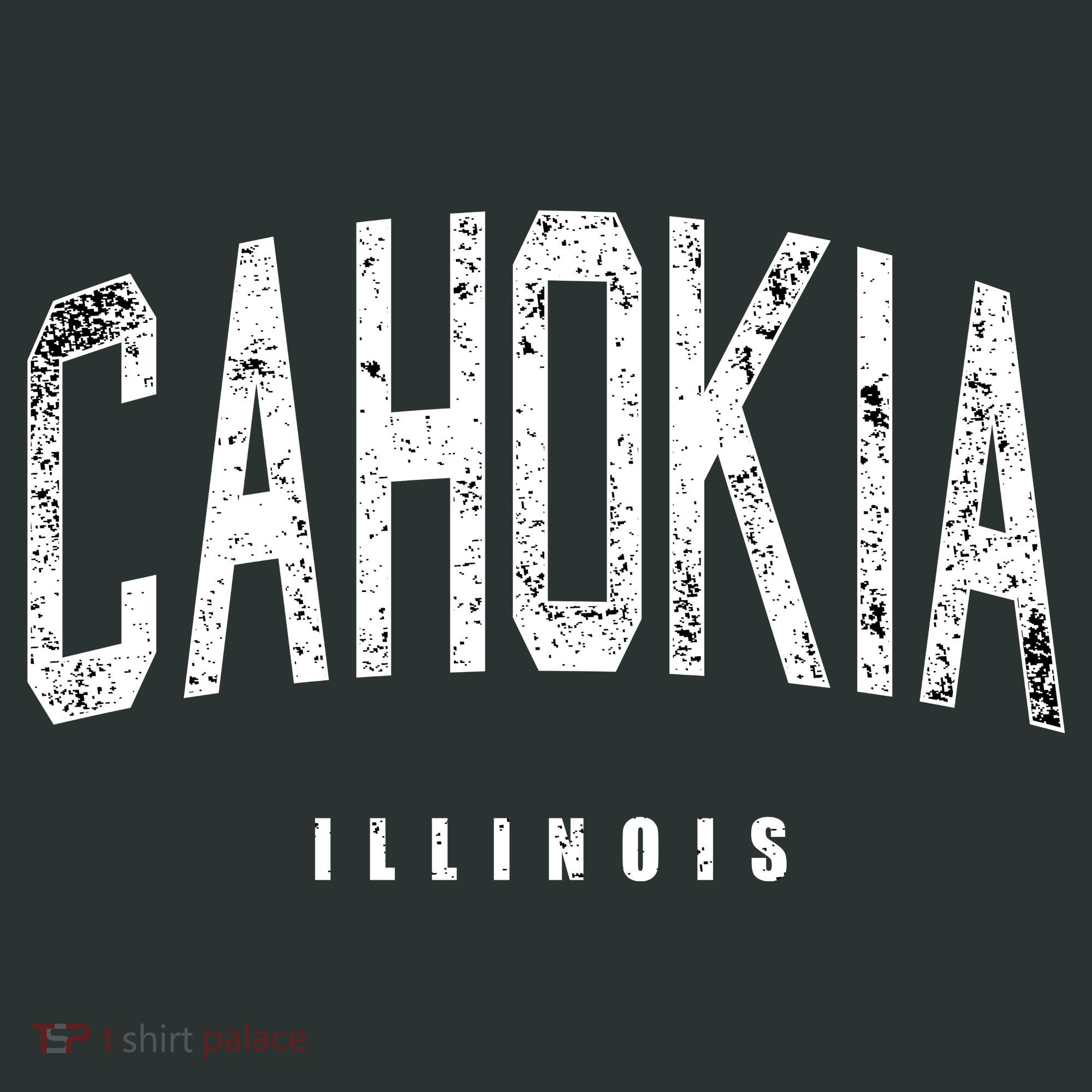 Cahokia Illinois Vintage Logo T-Shirt