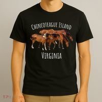 Chincoteague Island Virginia Horse Assateague Pony T-Shirt thumb 3